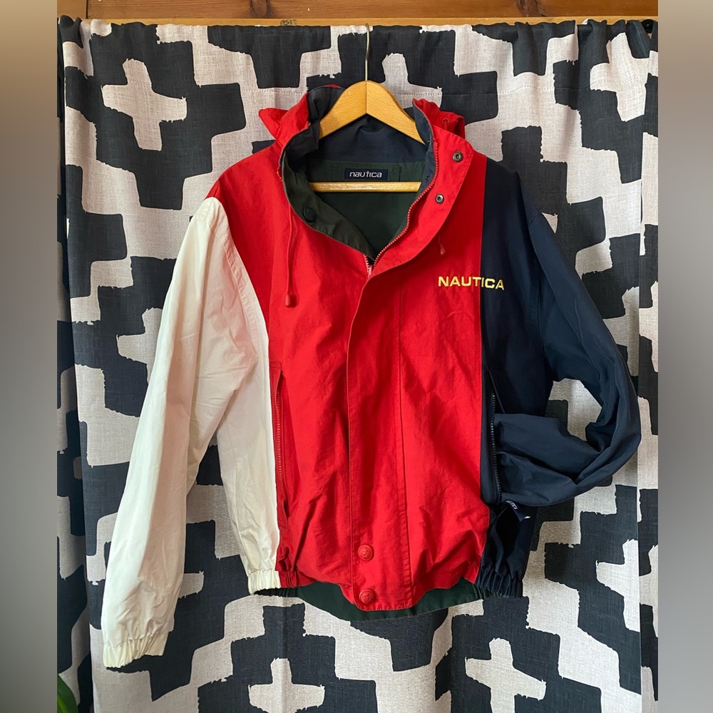 Vintage 90s Nautica Reversible Sailing Jacket